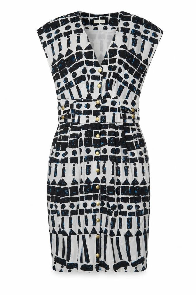 Whistles Women's Geometric Short Dress, Size 8