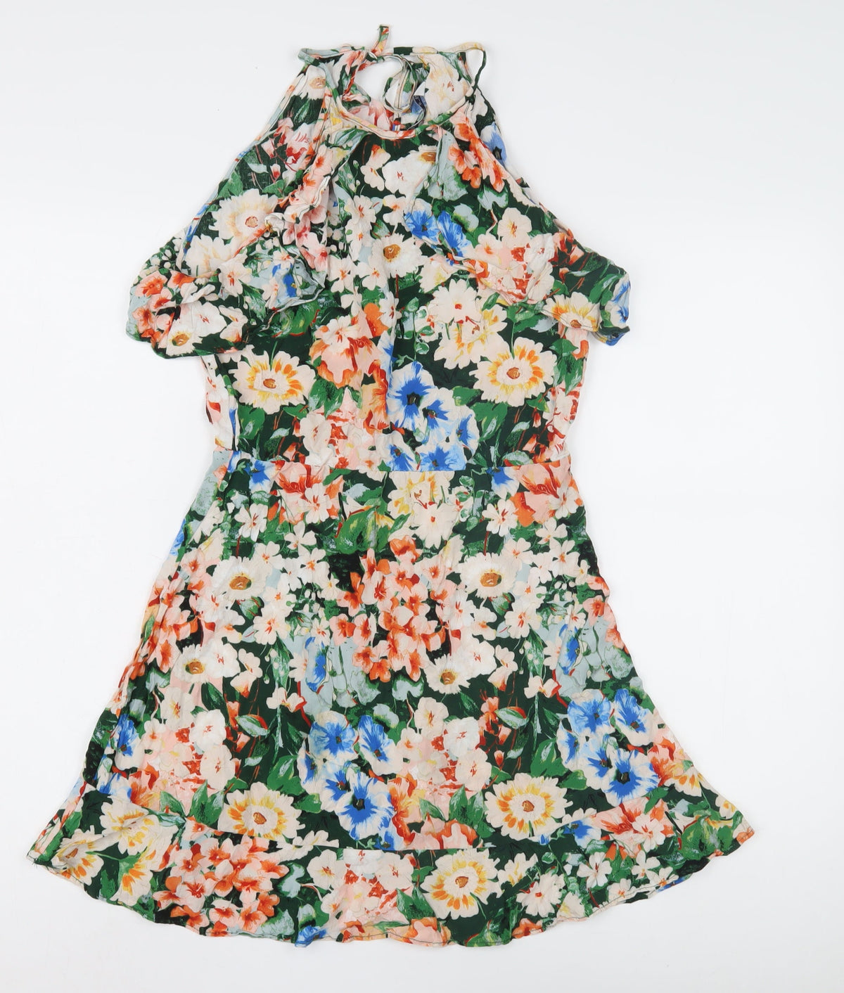 Zara Basic Women’s Multicoloured Floral Halter Dress