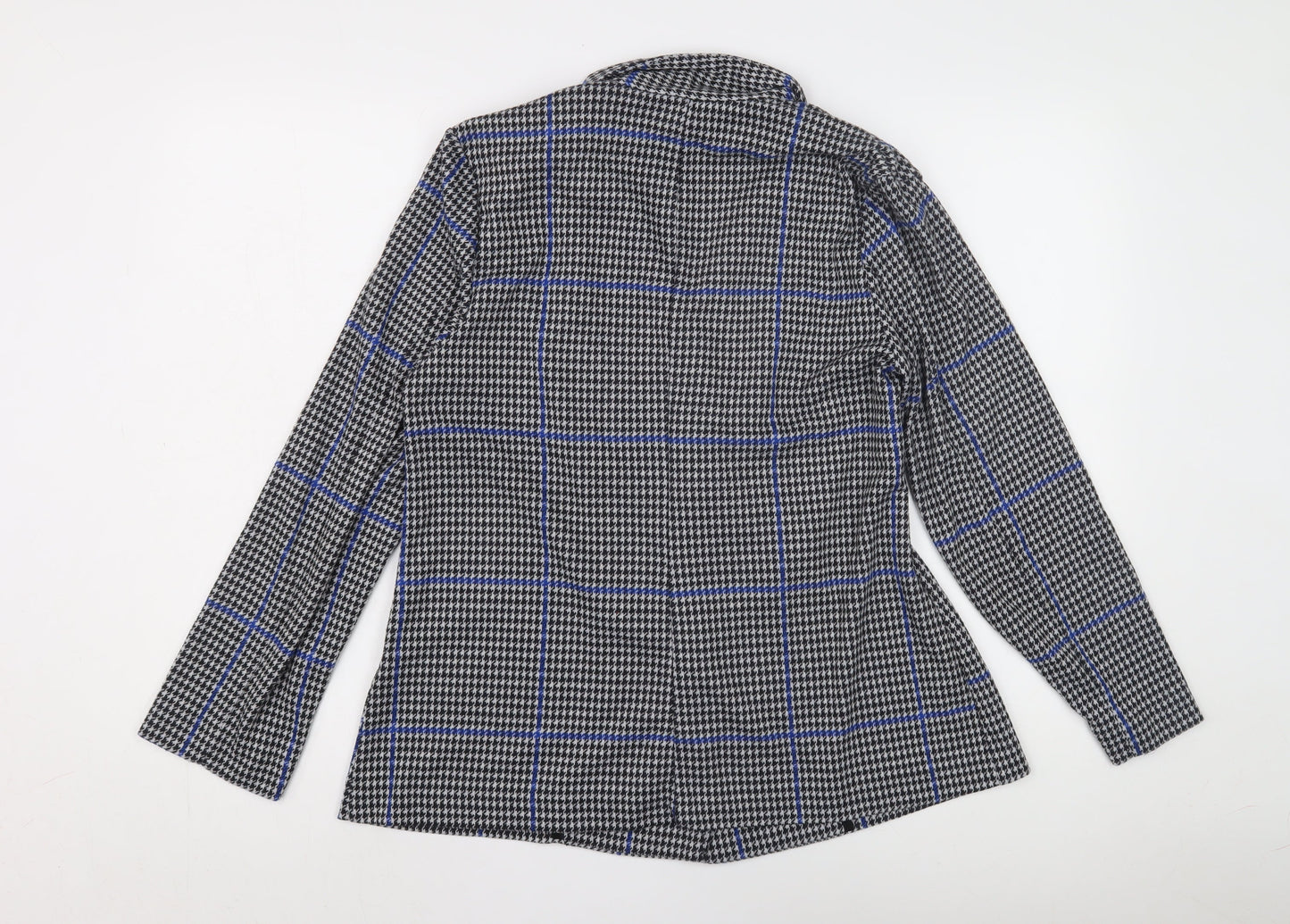 Red Herring Women's Black Check Tweed Blazer Size 14