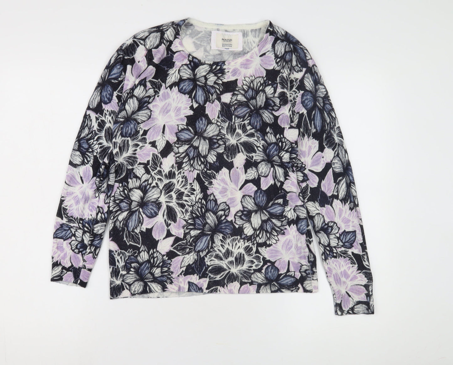 Maine Women's Multicoloured Floral Pullover Size 12