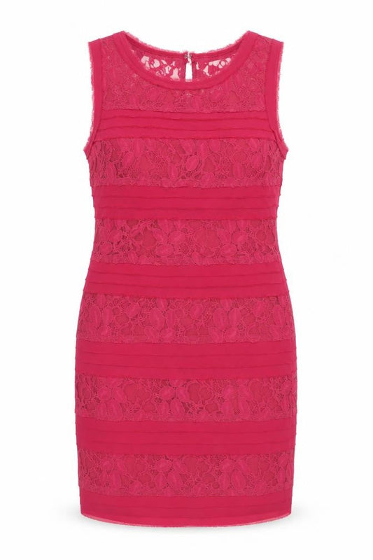 Phase Eight Women's Pink Lace Sheath Dress Size 12
