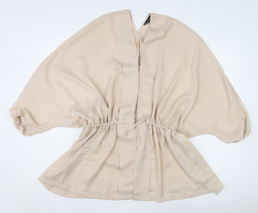 PrettyLittleThing Women's Beige Kimono Blouse Size 12