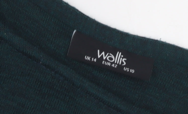 Wallis Women's Green Long Sleeve Dress Size 14