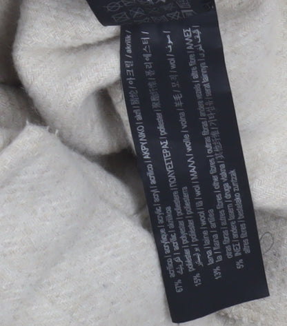 Pull&Bear Women's Beige Mid-Length Coat S