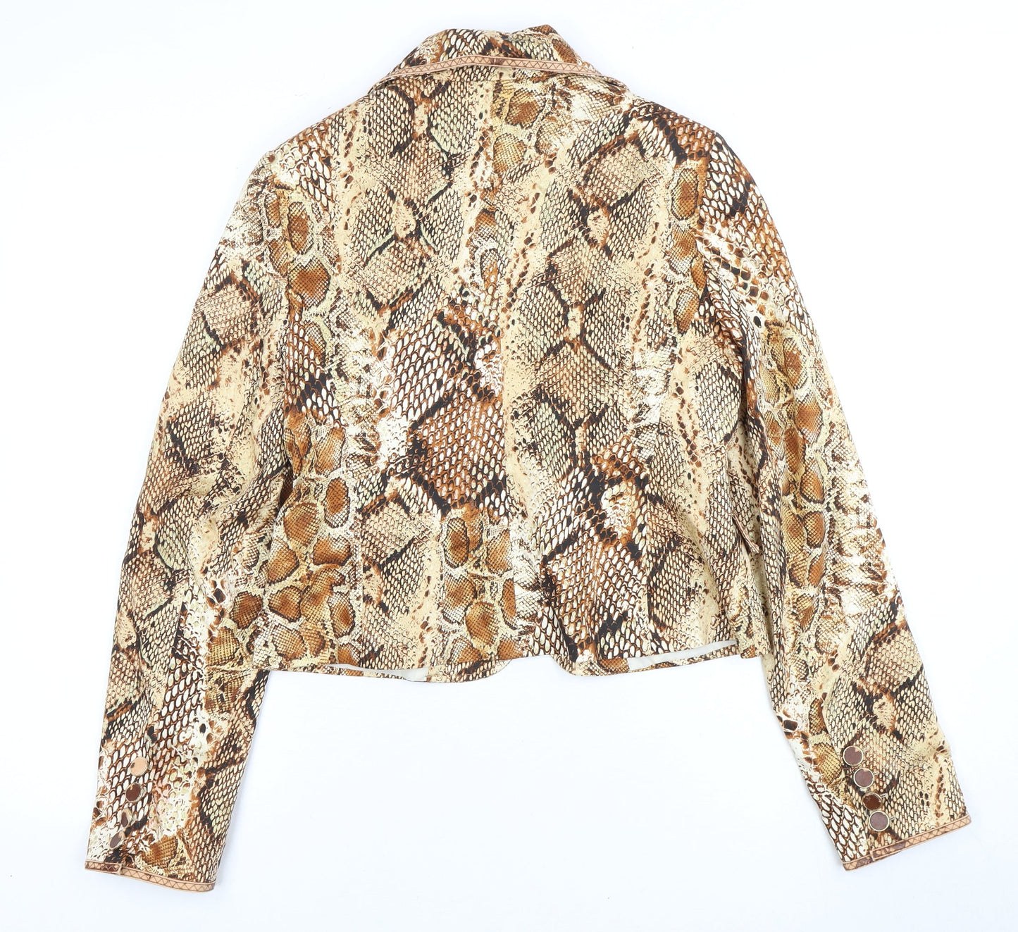 Xpensive Women's Multicoloured Animal Print Blazer, Size 12