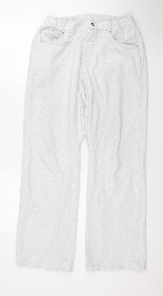 Haonaihuang Unisex Grey Joggers, L, Casual, Cotton