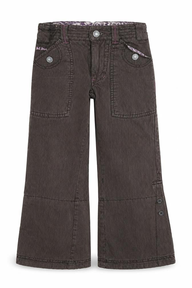 Fat Face Girls Brown Corduroy Jeans 5 Years Pinstripe