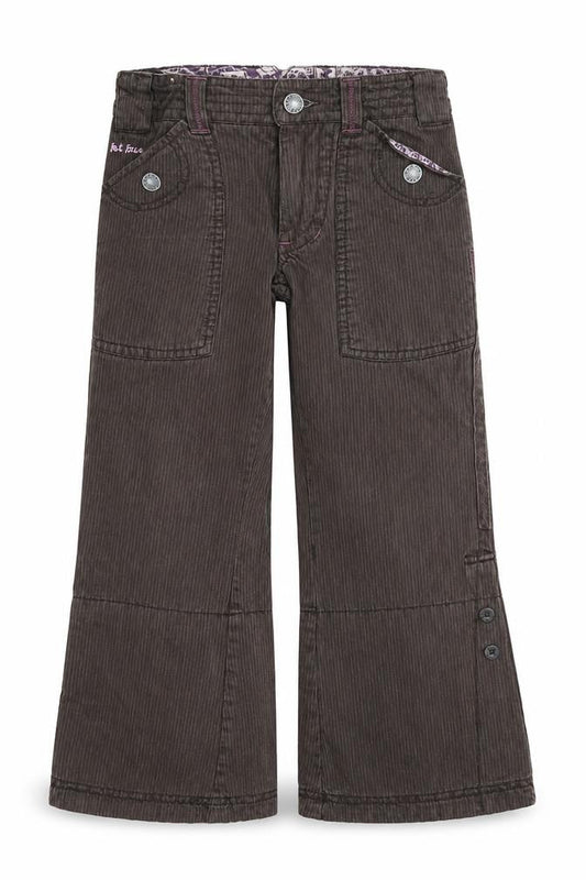 FatFace Girls Brown Corduroy Jeans 5 Years Pinstripe