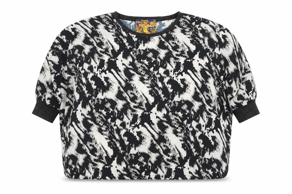 Punk Pose Women's Multicoloured Animal Print Top