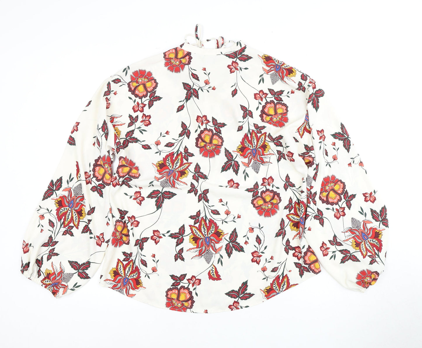 H&M Women's Multicoloured Floral Blouse, Size 6