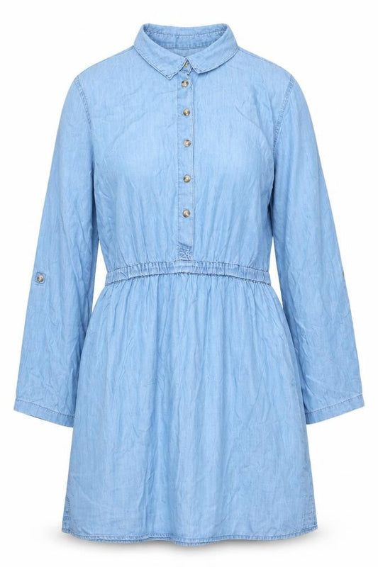Avenue Women's Blue Shirt Dress Size 12 Long Sleeve