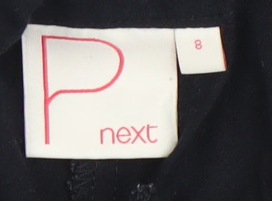 Next Women's Black Relaxed Trousers, Size 8