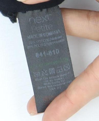 Next Women's Black Relaxed Trousers, Size 8