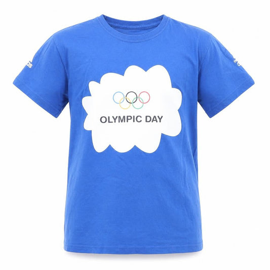 Adidas Boys Blue Olympic Day T-Shirt Size 11-12 Years