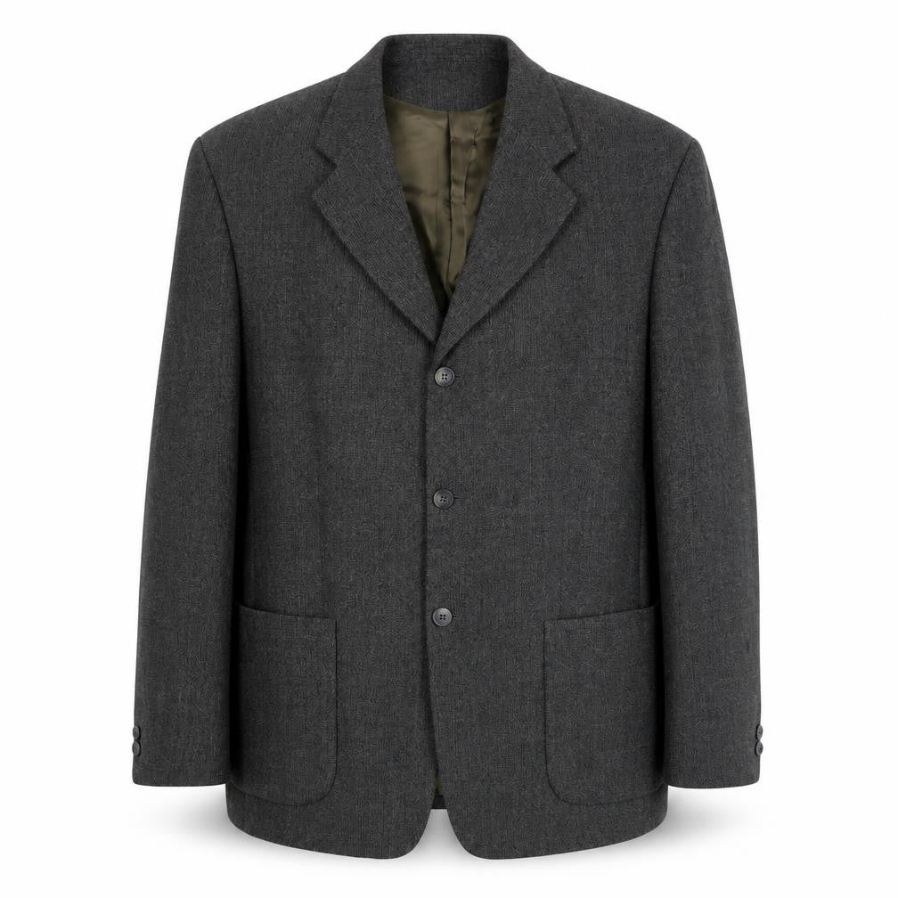 Reed Men's Green Wool Blazer L Regular Notch Jacket