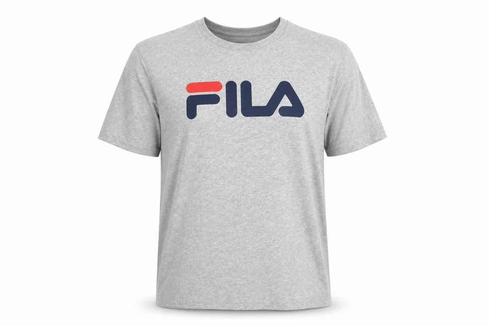 Fila Men's Grey Logo Crew Neck T-Shirt L