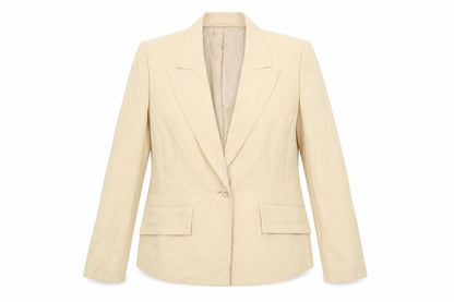Windsmoor Women's Beige Suit Jacket - Size 10 Classic