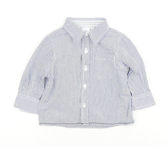 Debenhams Unisex Baby White Striped Dress Shirt 6-9 Months
