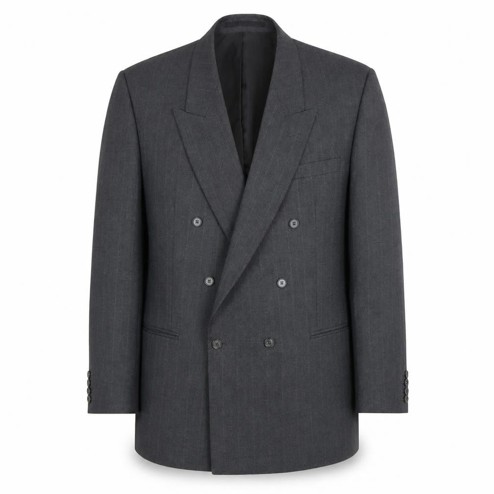 Centaur Men's Grey Long Blazer Jacket, Size 46