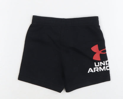 Under Armour Unisex Toddler Black Active Shorts 12-18 Months