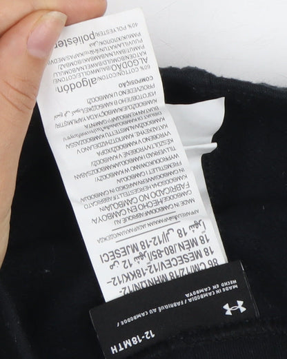 Under Armour Unisex Toddler Black Active Shorts 12-18 Months