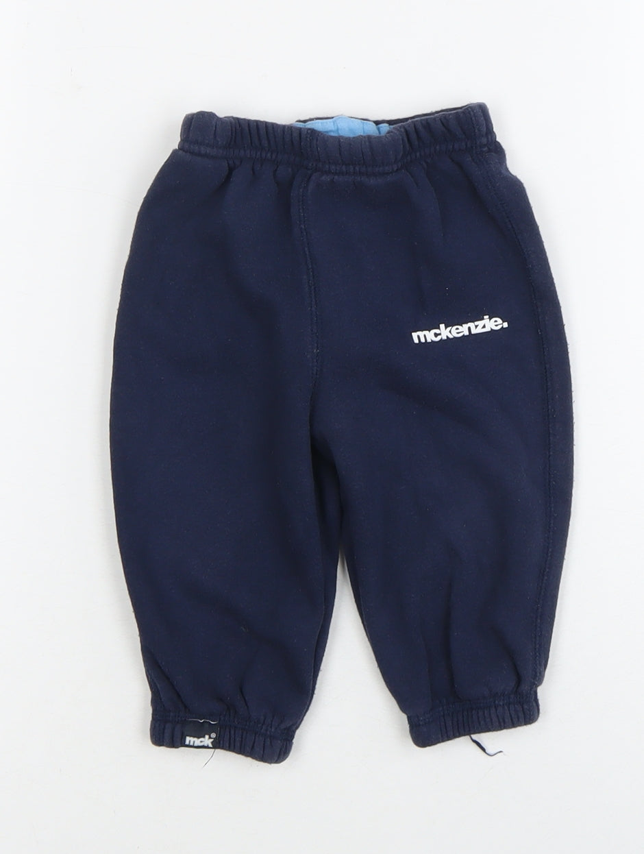 McKenzie Unisex Baby Blue Fleece Trousers 9-12 Months