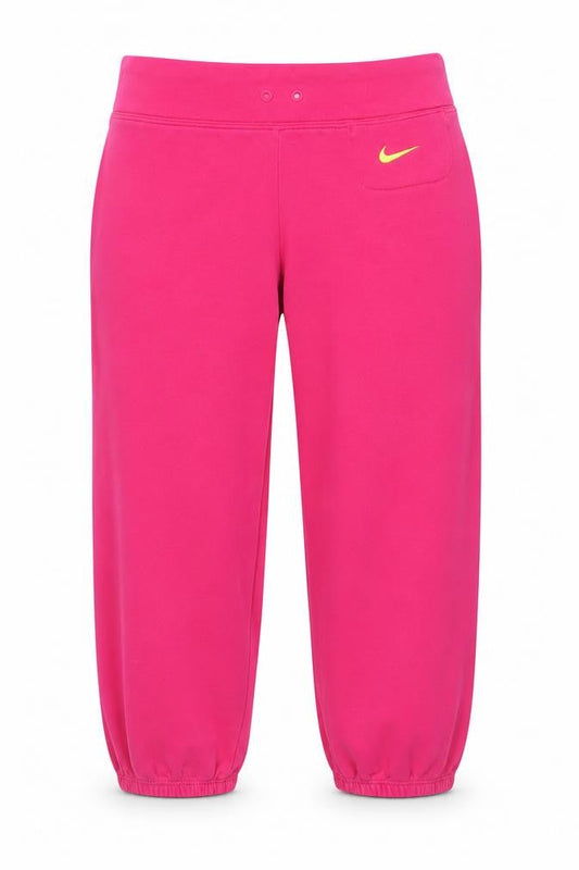 Front view of Nike girls’ pink trousers 12-13 years cotton blend activewear