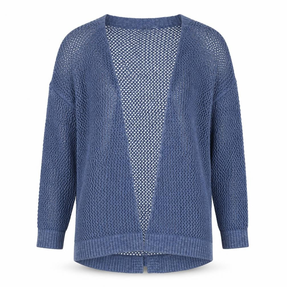 Gap Women's Blue Open-Knit Cardigan S