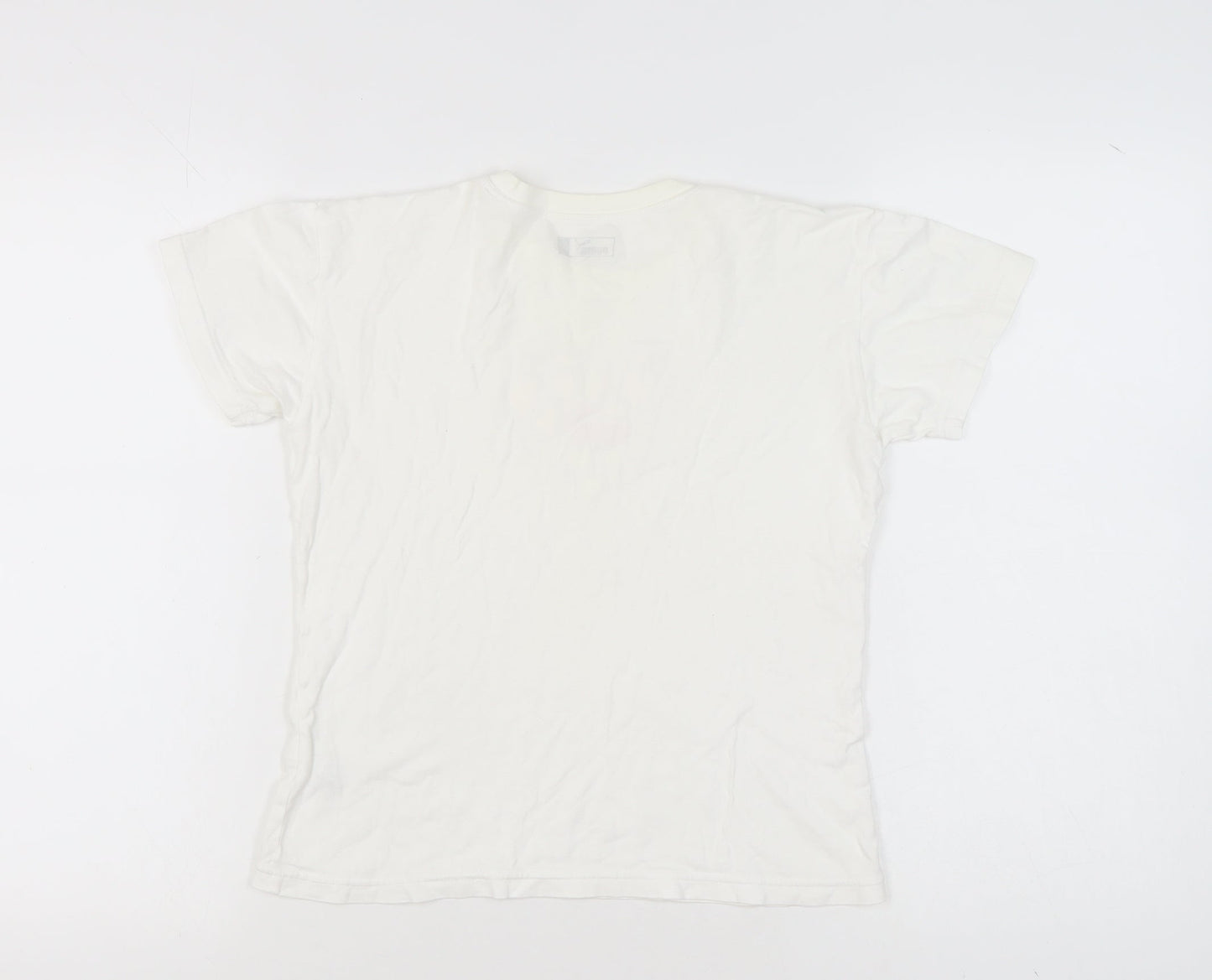 Puma Women's White Heart T-Shirt M - Casual Comfort