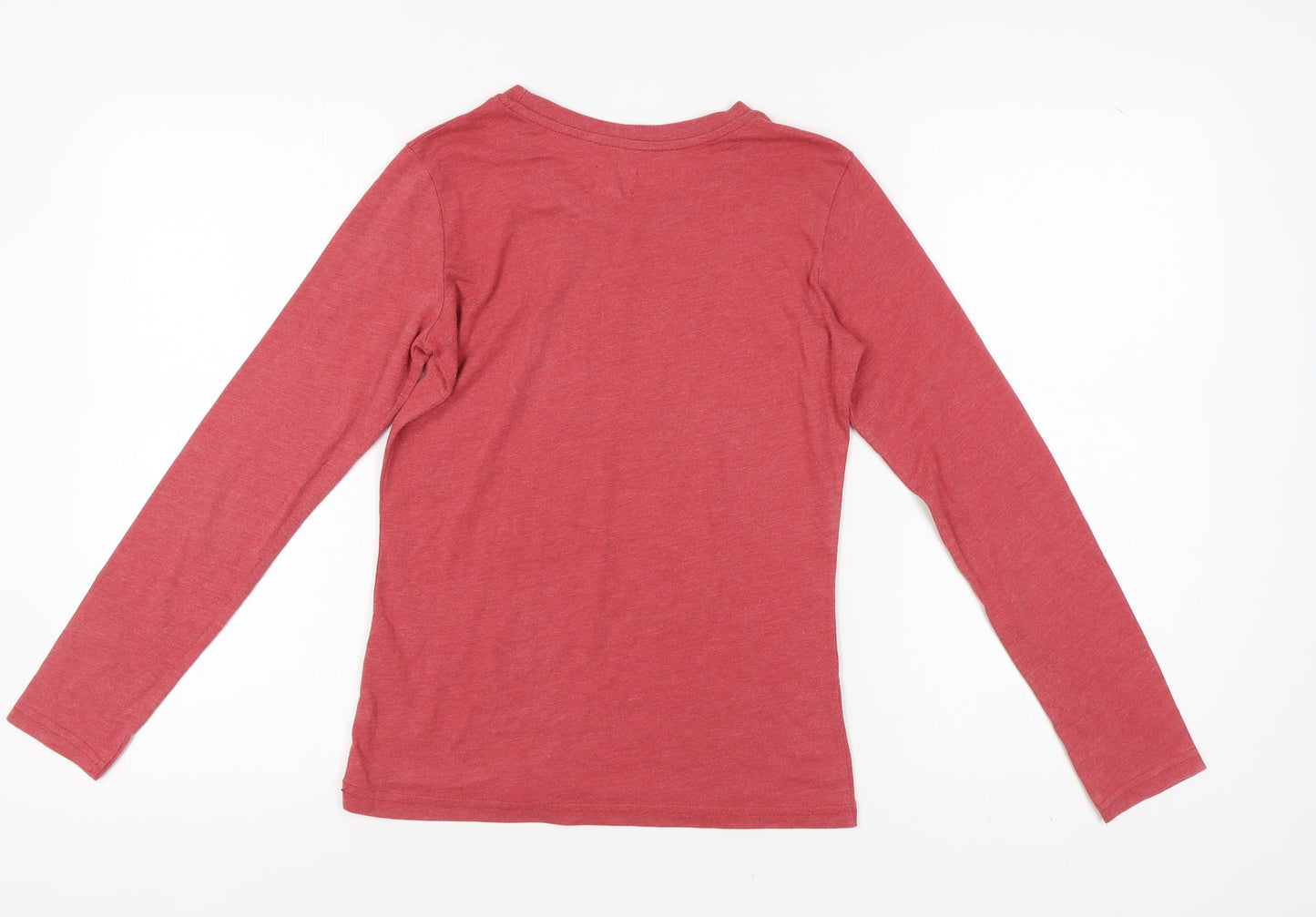 Saltrock Women's Red Embroidered Long Sleeve T-Shirt Size 8