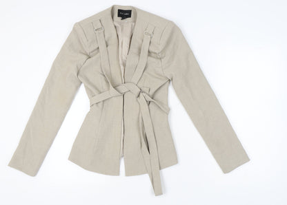 PRETTYLITTLETHING Label Women's Beige Blazer, Size 8