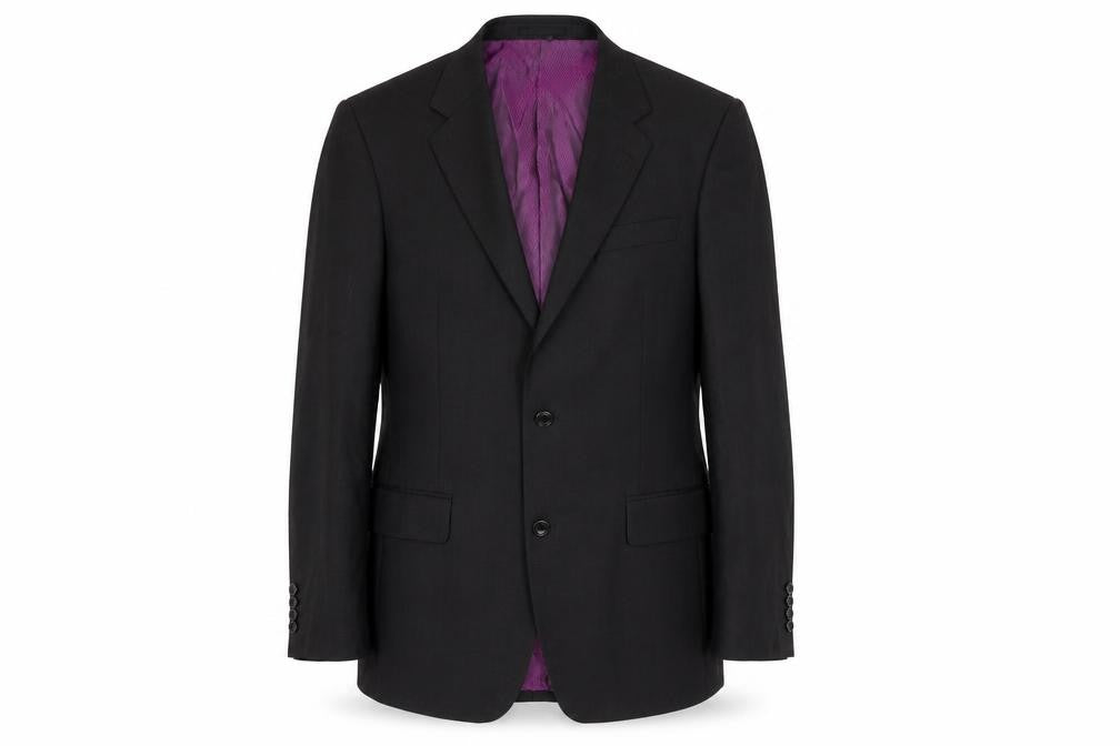 Racing Green Men's Black Wool Blazer Jacket 40L