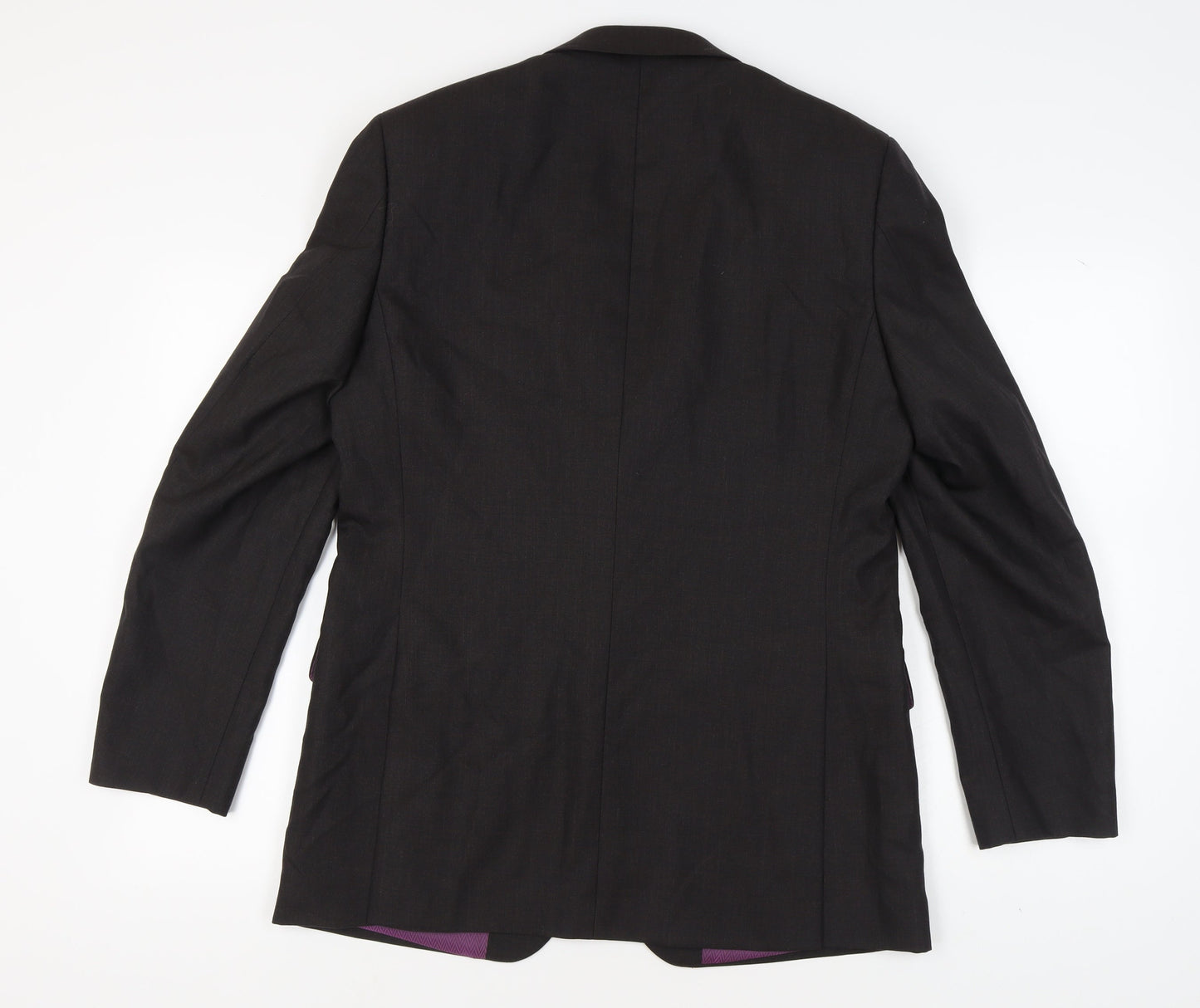 Racing Green Men's Black Wool Blazer Jacket 40L