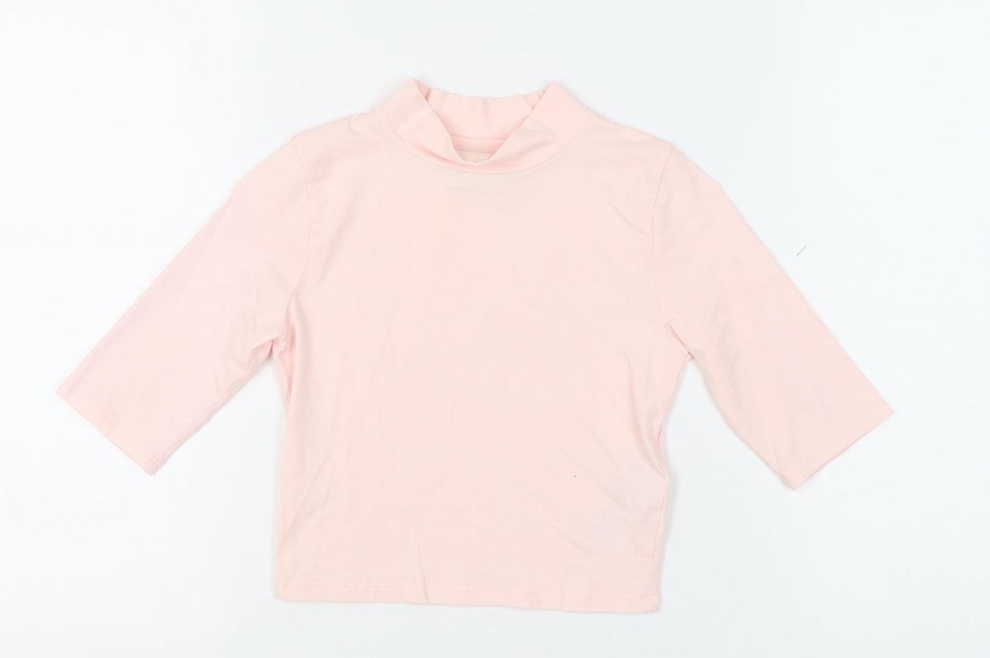 Abercrombie & Fitch Kids Girls Pink XL Mock Neck 3/4 Sleeve Top