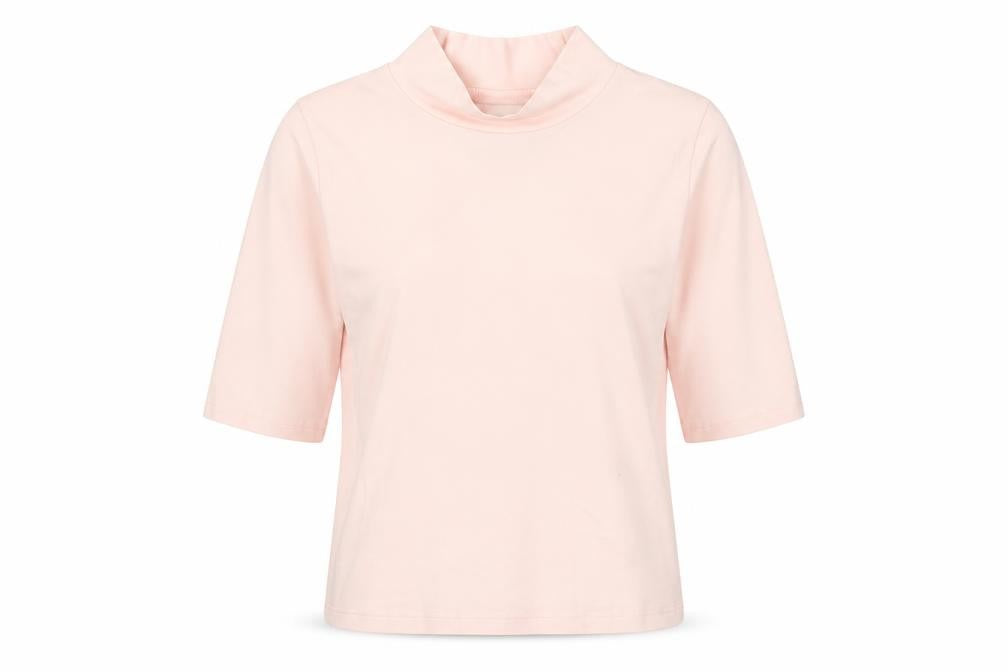 Abercrombie & Fitch Kids Girls Pink XL Mock Neck 3/4 Sleeve Top