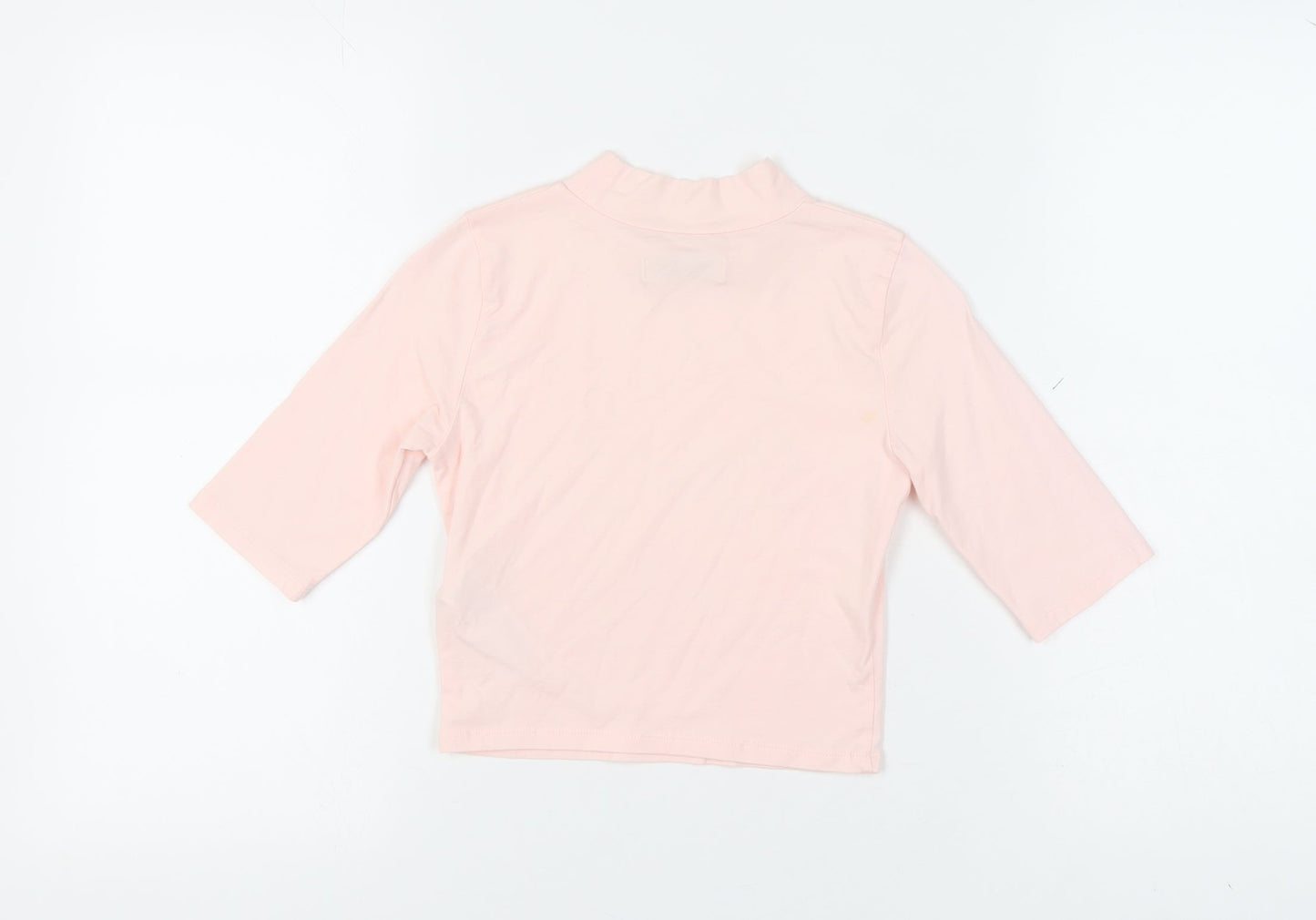 Abercrombie & Fitch Kids Girls Pink XL Mock Neck 3/4 Sleeve Top