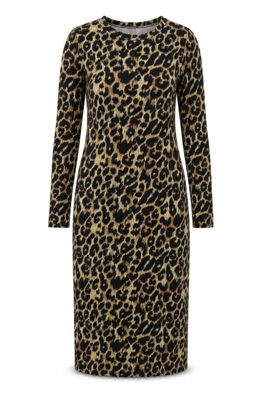 New Look Women's Leopard Print Dress Size 8
