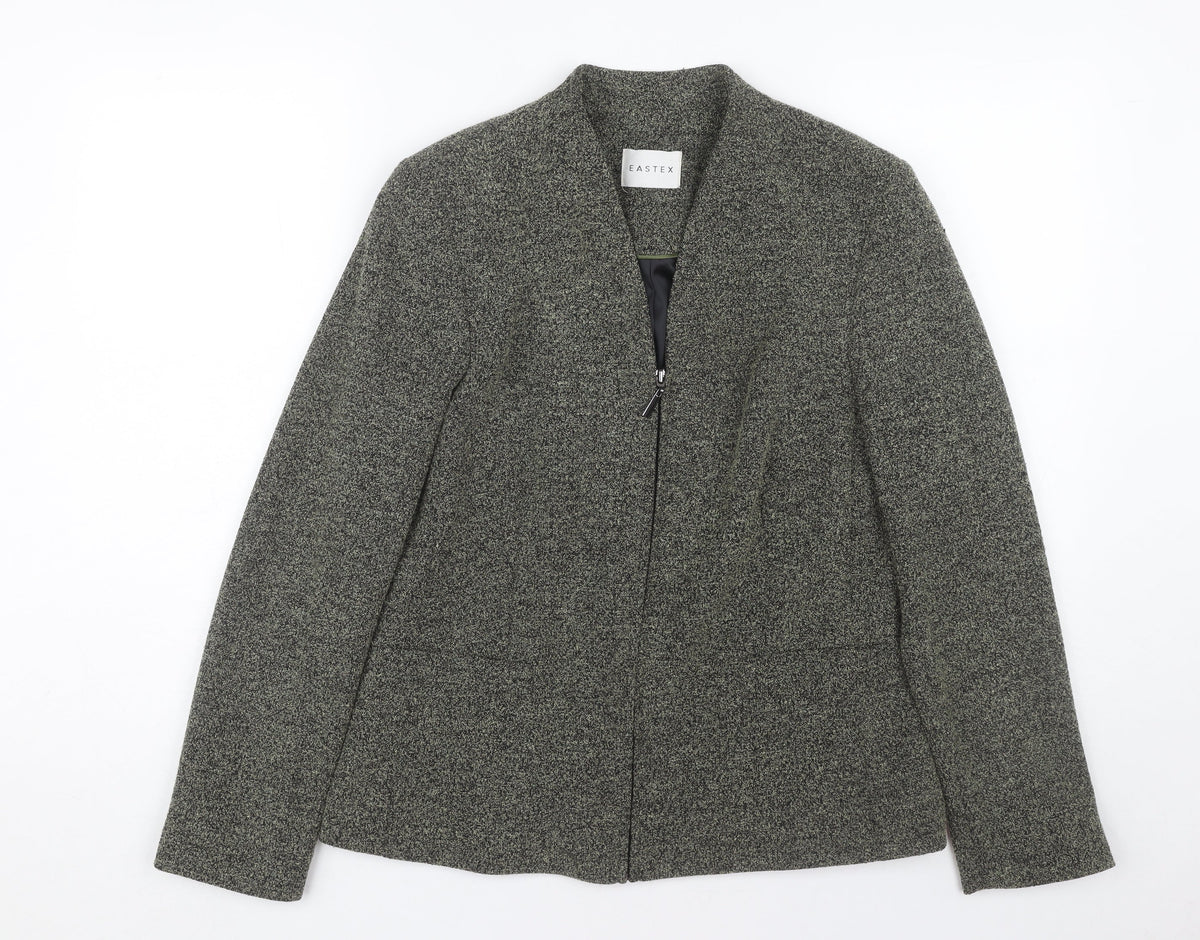 Eastex Women's Grey Mid-Length Jacket Size 10