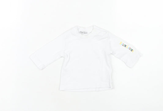 Ralph Lauren Unisex Baby White Long Sleeve Top