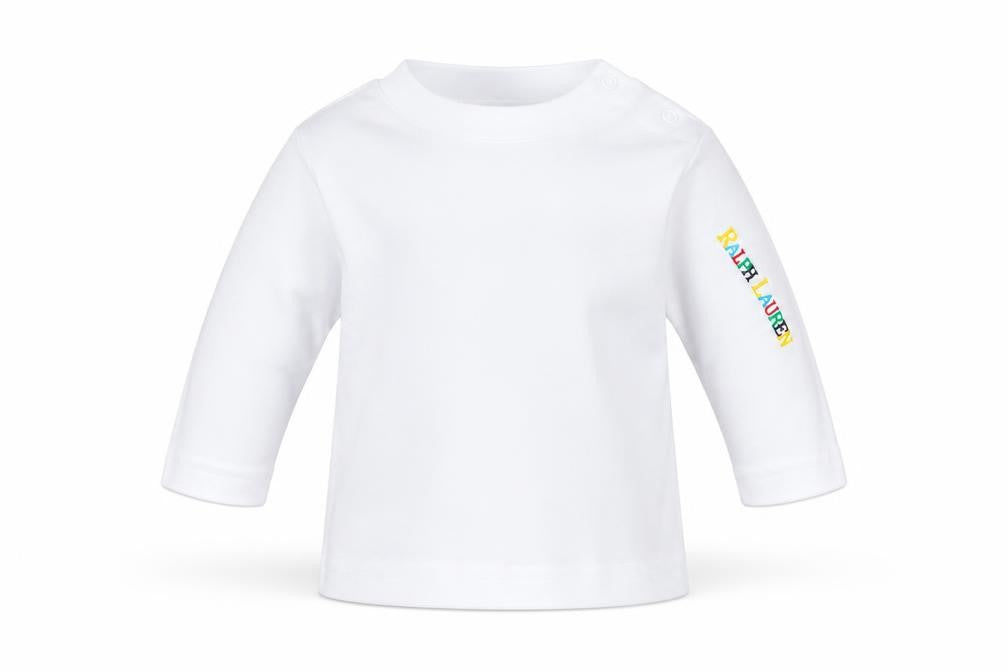 Ralph Lauren Unisex Baby White Long Sleeve Top