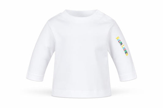 Ralph Lauren Unisex Baby White Long Sleeve Top