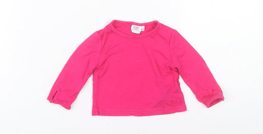 Ted Baker Unisex Baby Pink Long Sleeve T-Shirt 0-3 Months
