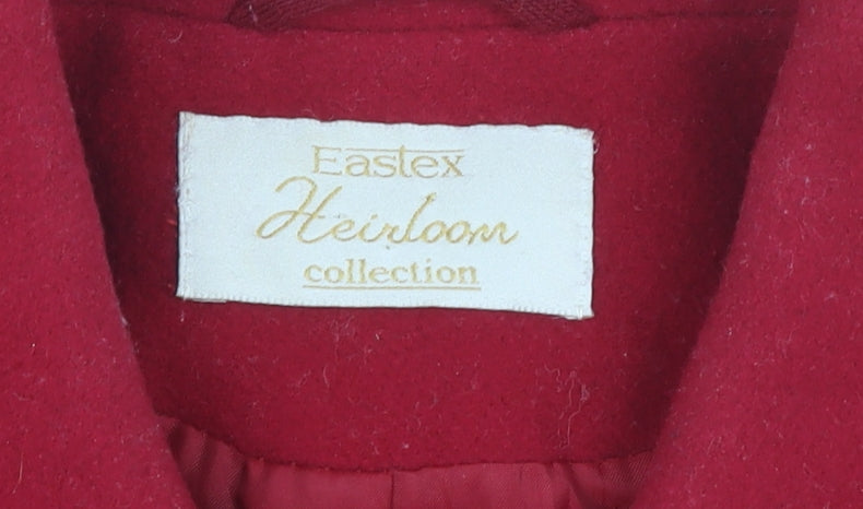 Eastex Women's Red Wool Coat Size 12