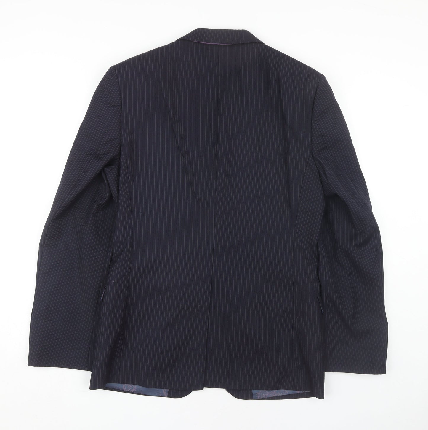 Ted Baker Men's Blue Striped Suit Jacket 36R