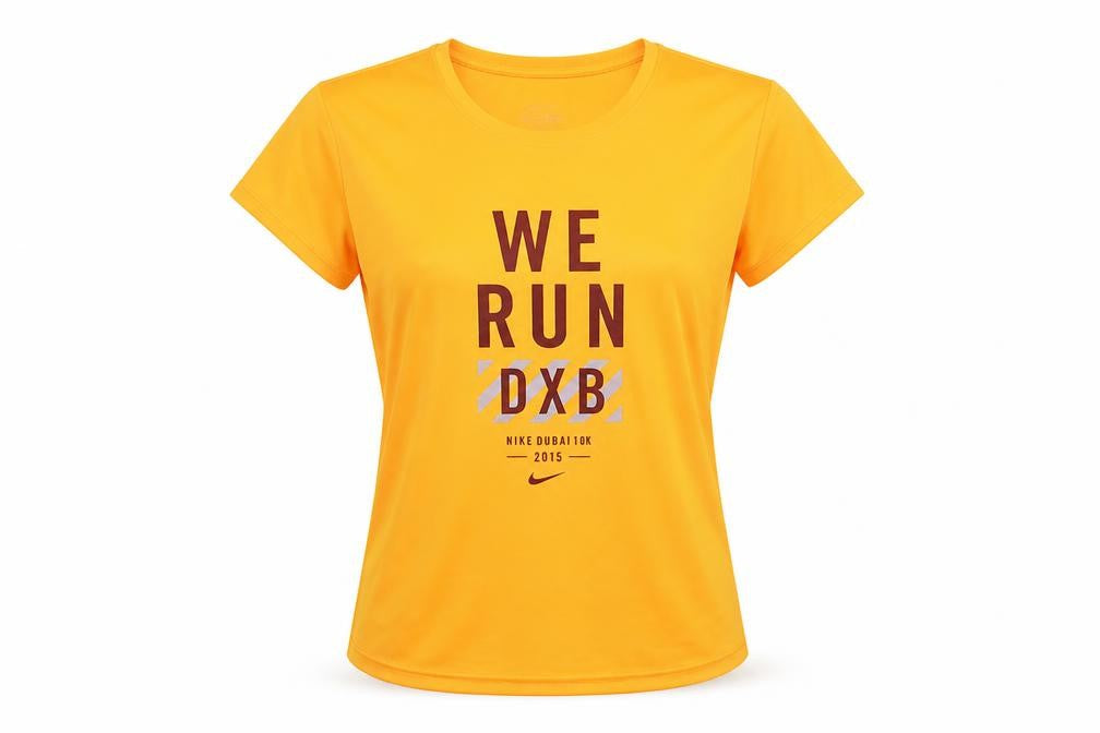 Nike Women's Orange Running T-Shirt S