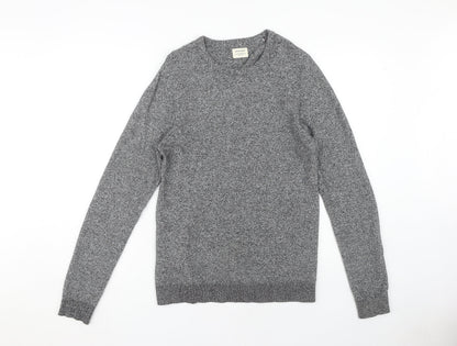 Jack & Jones Men's Grey Pullover Jumper Size S