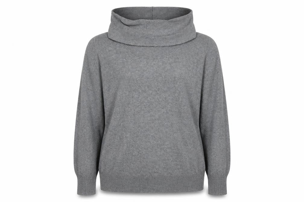 Alexon Women's Grey Cowl Neck Pullover Jumper XL