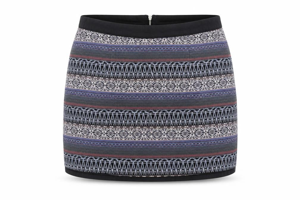 Lottie Women's Geometric Skirt, Size 14, Multicoloured