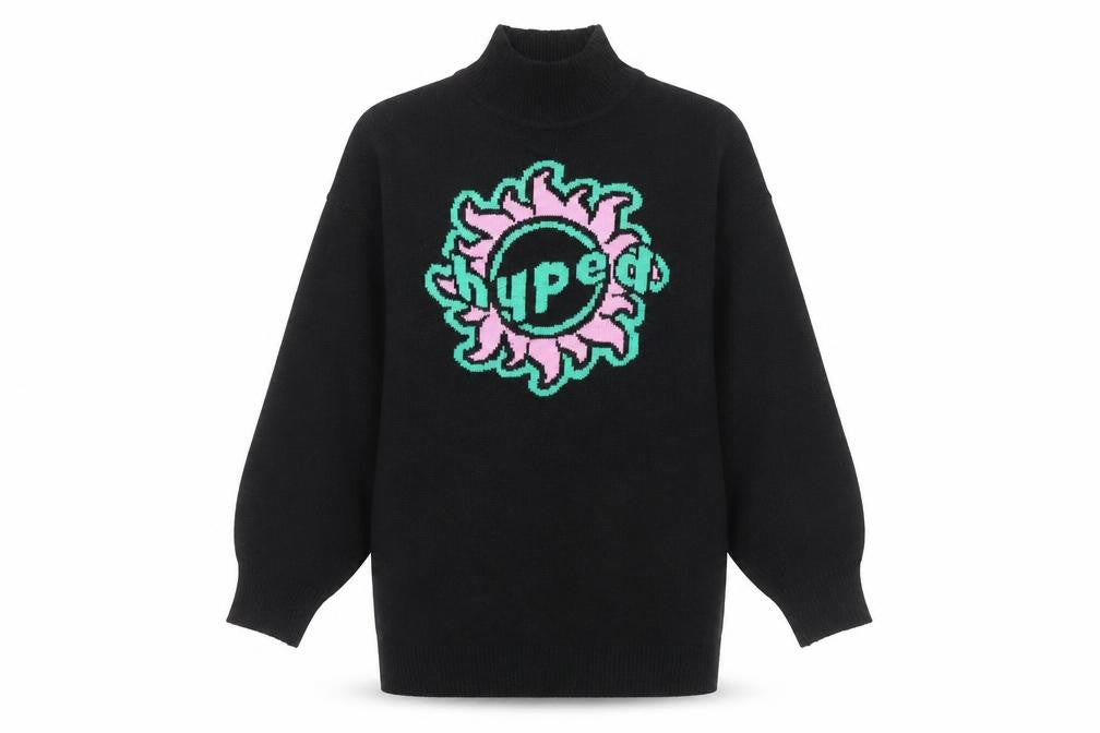 H&M Women's Black High Neck Pullover Jumper XS
