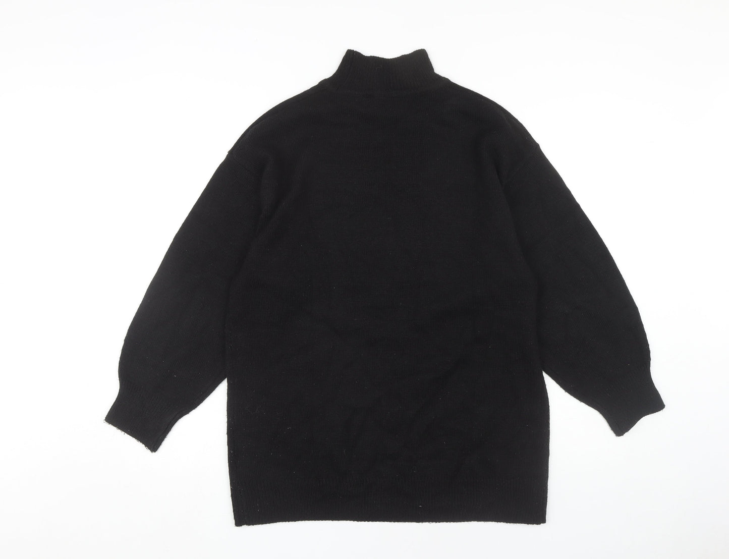 H&M Women's Black High Neck Pullover Jumper XS